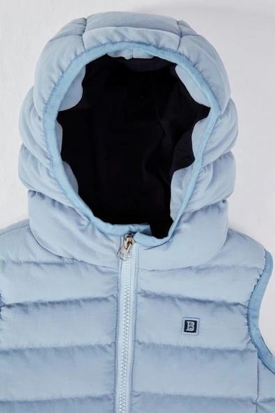 Kapüşonlu Erkek Bebek Çocuk Yelek 51306 - 9