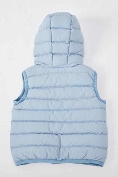 Kapüşonlu Erkek Bebek Çocuk Yelek 51306 - 4