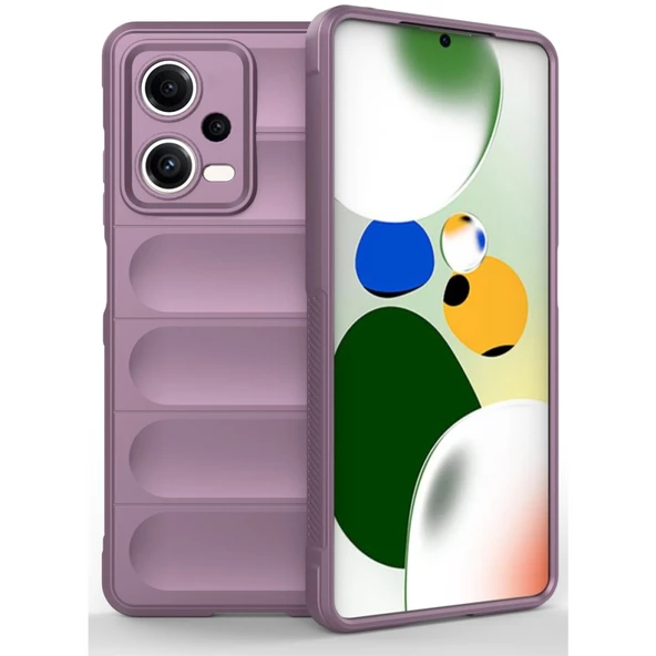 Xiaomi Poco X5 5G Kılıf Elde Tutma Kolaylıkla Kaydırmaz Kenar Line Dizayn Optietnik Kapak - Resim 6