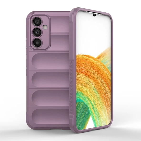 Samsung Galaxy M34 5G Kılıf Elde Tutma Kolaylıkla Kaydırmaz Kenar Line Dizayn Optietnik Kapak - 6
