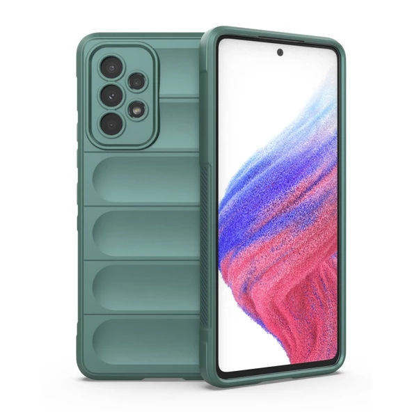 Samsung Galaxy A73 5G Kılıf Elde Tutma Kolaylıkla Kaydırmaz Kenar Line Dizayn Optietnik Kapak - Resim 2