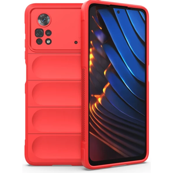 Xiaomi Poco X4 Pro 5G Kılıf Elde Tutma Kolaylıkla Kaydırmaz Kenar Line Dizayn Optietnik Kapak - Resim 2