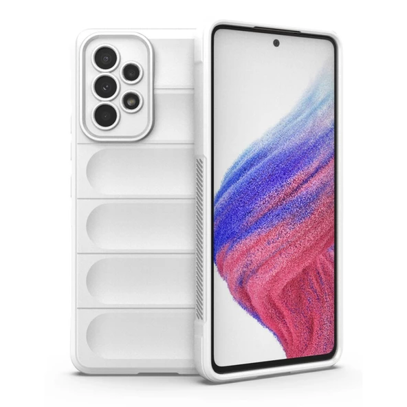 Samsung Galaxy A73 5G Kılıf Elde Tutma Kolaylıkla Kaydırmaz Kenar Line Dizayn Optietnik Kapak - Resim 3