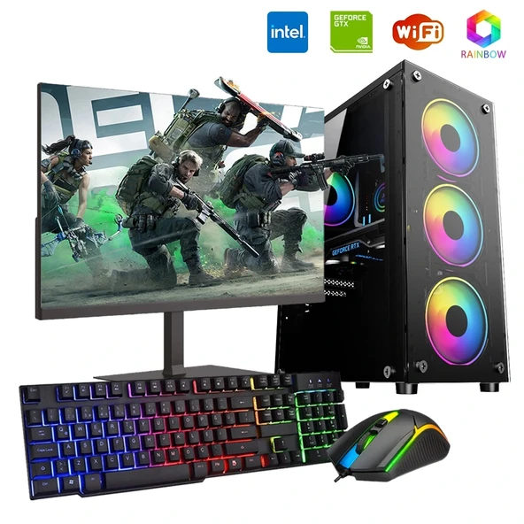 iNTEL i5 3N 8GB Ram 480GB SSD 4GB GTX1050TI 21.5" Monitörlü Oyun Bilgisayarı ürün görseli