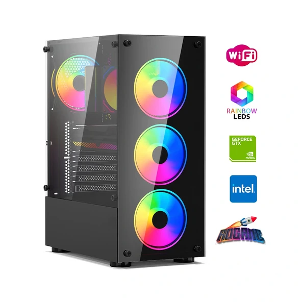 iNTEL i5 4N 8GB Ram 480GB SSD 4GB GTX1050TI Masaüstü Oyun Bilgisayarı