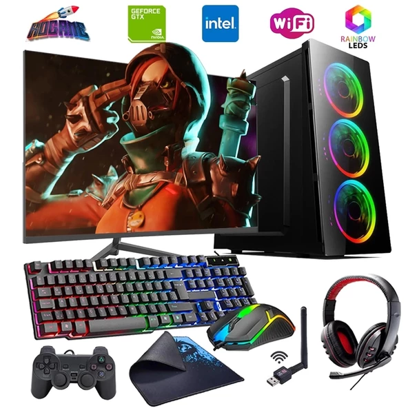 INTEL I5 3N 8GB 480GB SSD 4GB GT740 24" Monitörlü Oyun Bilgisayarı (Gaming SET)