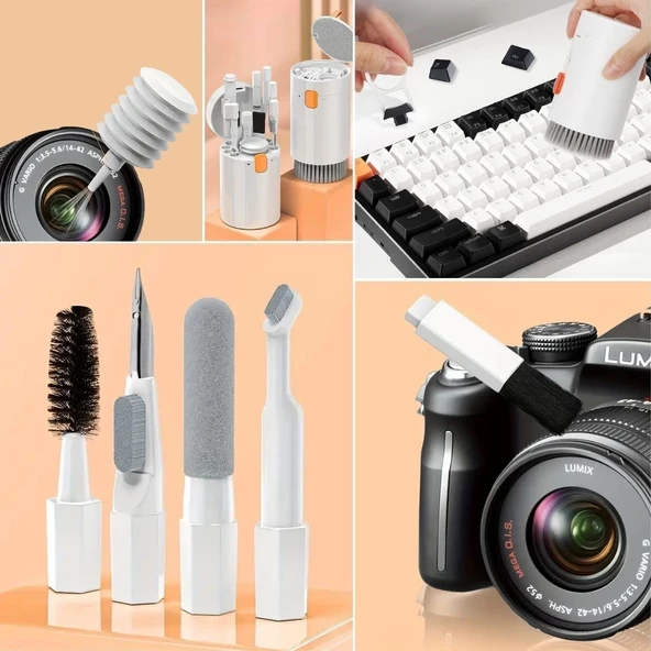Periboia Multi Temizlik Kiti 20 Parça Bilgisayar Klavye Cep Telefonu Kulaklık Temizleme Toz Alma Seti