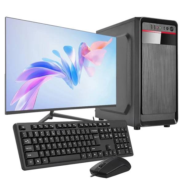 iNTEL i3 2N 8GB Ram 480GB SSD 24" Monitörlü Ofis Bilgisayarı