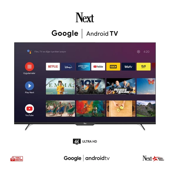 Next YE-55GFSG7 55" 139 Ekran Uydu Alıcılı 4K Ultra HD Smart LED TV - 1