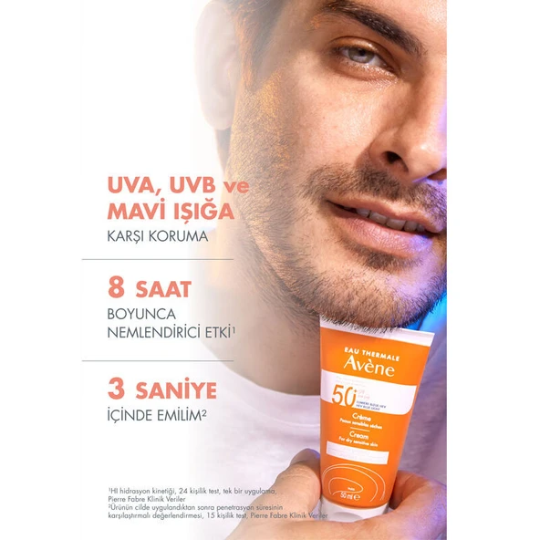 Avene Ultra Large Spectre Creme Sans Parfum SPF50+ 50 ml - Resim 6
