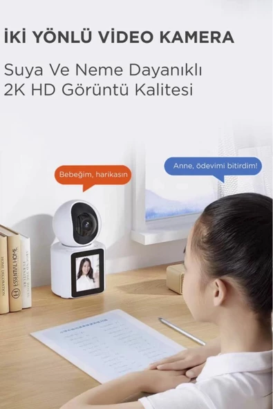Torima CMR-11 | 360° Akıllı Güvenlik ve Bebek Kamerası - 5MP HD Görüntü, Gece Görüşü, İki Yönlü Ses - 3
