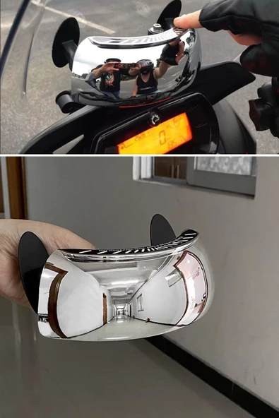 Periboia Motosiklet İçin Islanmaya Dayanıklı Geniş Açı ve Kör Nokta Aynası Vizörü