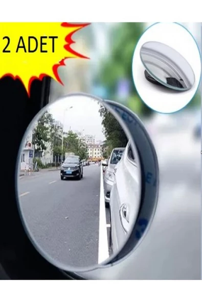2 Adet Kör Nokta Aynası 360 Derece Ayarlanabilir Çerçevesiz Cam Ultra Ince Oto Ayna - 2