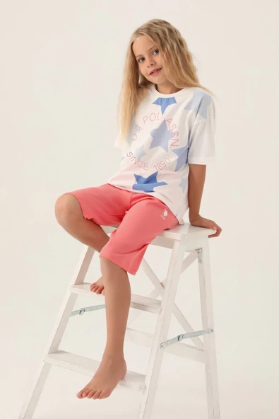 U.S. POLO ASSN. KIZ ÇOCUK KAPRİ TAKIM US1836-4 - 2