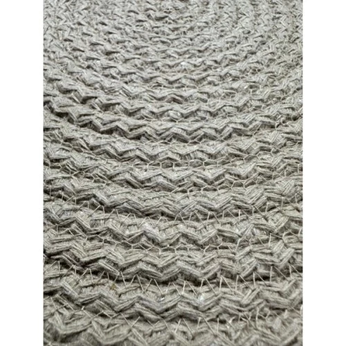 DecoHandy 39cm Neon Renkli Şeritli Jüt Örme Supla Amerikan Servis - Resim 4