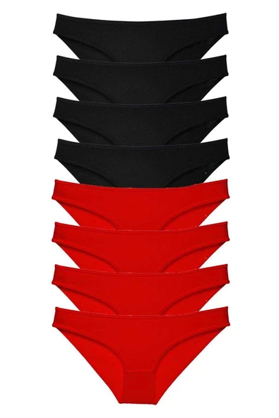 8 adet Süper Eko Set Likralı Kadın Slip Külot ürün görseli