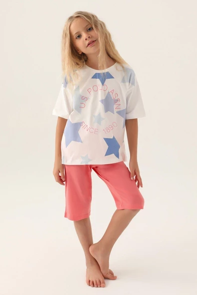 U.S. POLO ASSN. KIZ ÇOCUK KAPRİ TAKIM US1836-4 - 3