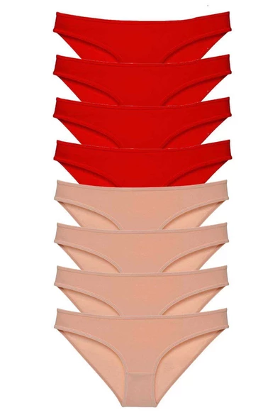 8 adet Süper Eko Set Likralı Kadın Slip Külot ürün görseli