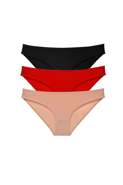 3 adet Süper Eko Set Likralı Kadın Slip Külot 539 ürün görseli