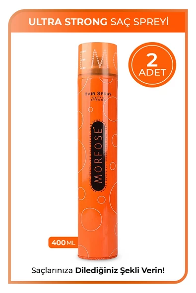 morfose Ultra 400 Ml Sert Saç Spreyi 2 Adet - 1