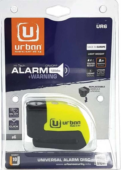 Urban Securıty Ur6 Alarmlı Disk Kilidi - 3