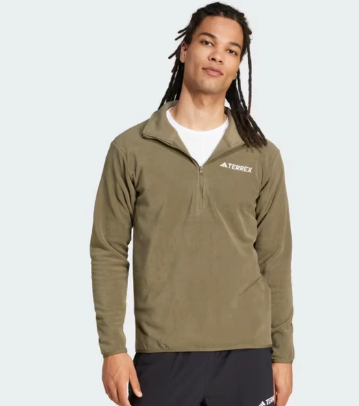 adidas Multi Essentials 1/2 Zip Fleece Fermuarlı Üst JP0784 - 1