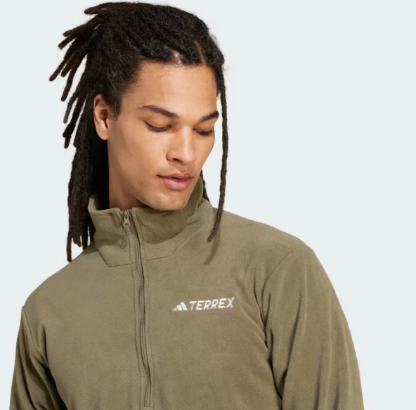 adidas Multi Essentials 1/2 Zip Fleece Fermuarlı Üst JP0784 - 5