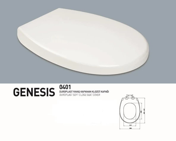 NKP GENESİS YAVAŞ KAPANAN KLOZET KAPAĞI 0401