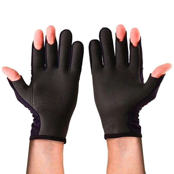 Fujin Pro Angler S24 Titanium Eldiven Black Gold S/M - 3