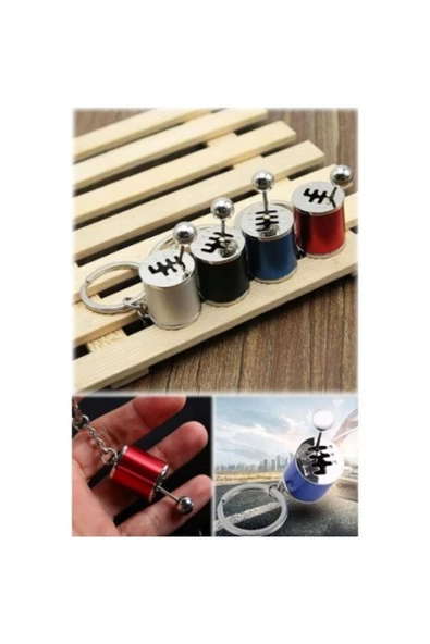 Oto Araba Anahtarlık Vites Metal Hareketli Araba Manuel Vites Anahtarlık Altı Hız Dişli Shifter - 5