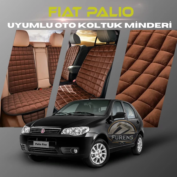 Fiat Palio Kahverengi Renk Tay Tüyü Cepli & Terletmez Sırtlı Oto Koltuk Minder Seti - Koltuk Koruma Kılıfı (ÖN & ARKA TAM SET) ürün görseli 1