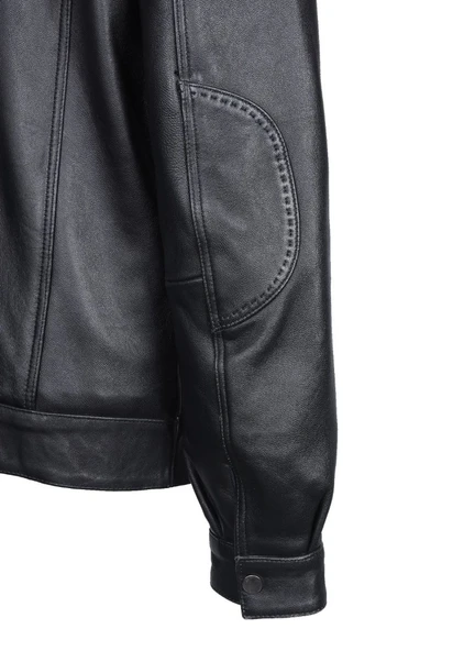 Battal Beden Siyah Renk Spor Erkek Deri Ceket - 12