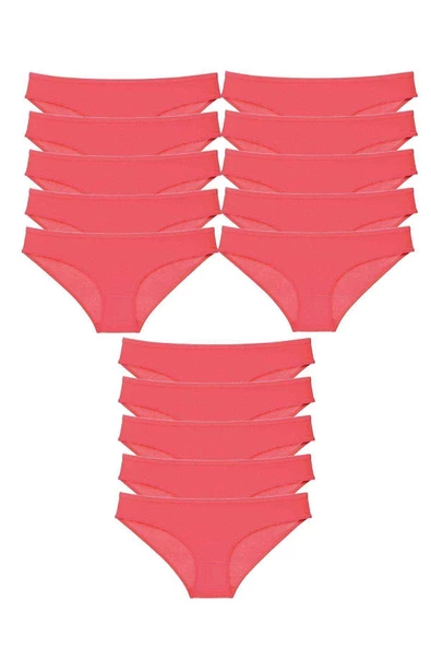 15 adet Süper Eko Set Likralı Kadın Slip Külot Fuşya ürün görseli