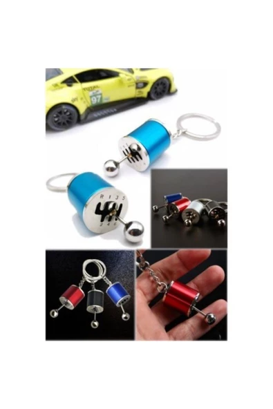 Oto Araba Anahtarlık Vites Metal Hareketli Araba Manuel Vites Anahtarlık Altı Hız Dişli Shifter - 6