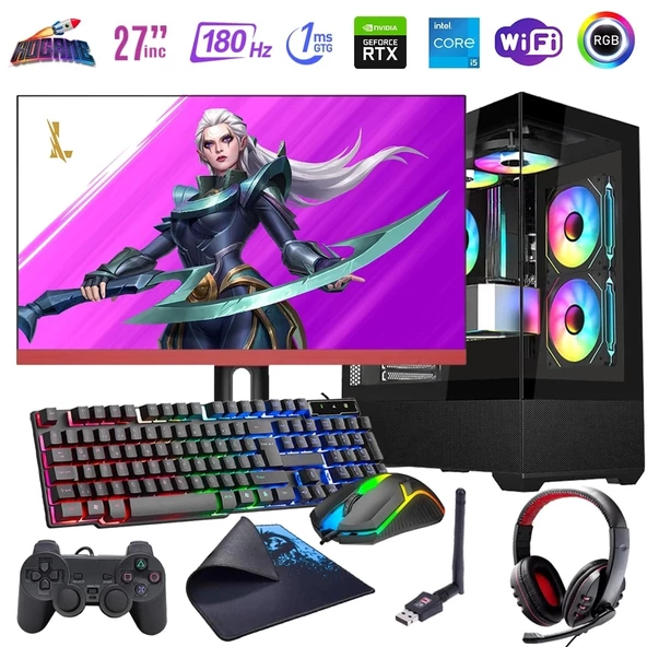 I5 13400F 32GB DDR4 1TB M2 12GB RTX4070 27" 180Hz Mon. Oyun Bilgisayarı (Gaming SET)