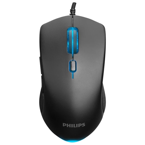 Philips SPK9404 Usb 6 Tuşlu Siyah 800/1000/1600/2400dpi Gaming Oyuncu Mouse