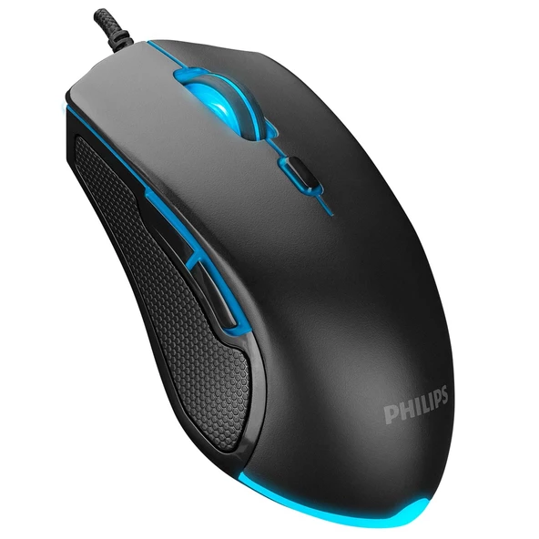 Philips SPK9404 Usb 6 Tuşlu Siyah 800/1000/1600/2400dpi Gaming Oyuncu Mouse - 2