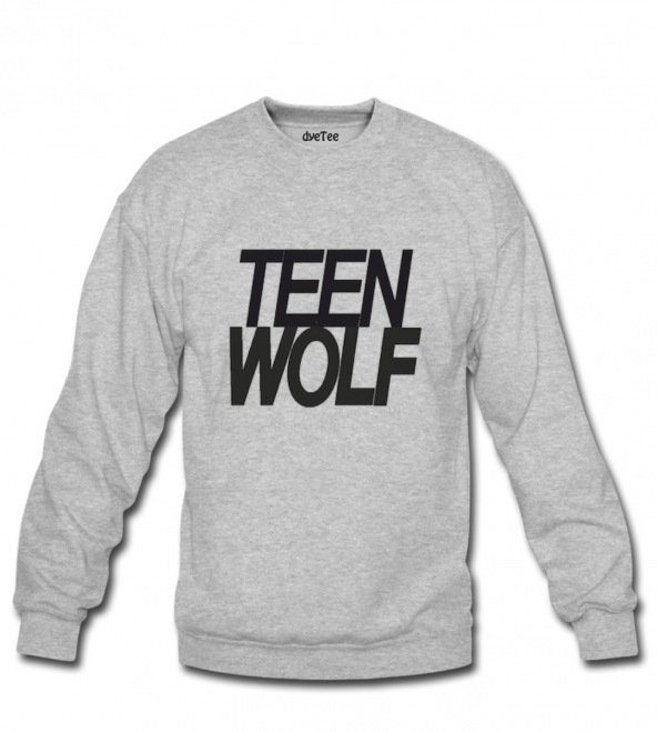 Dyetee Teen Wolf Klasik Yuvarlak Yaka Erkek Sweatshirt