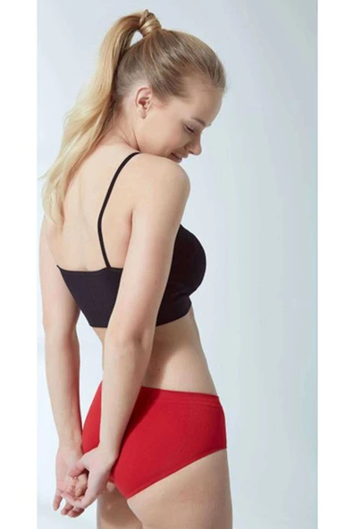 Elite Life Kadın İp Askılı Destekli Büstiyer Siyah Sütyen 770 - Resim 3