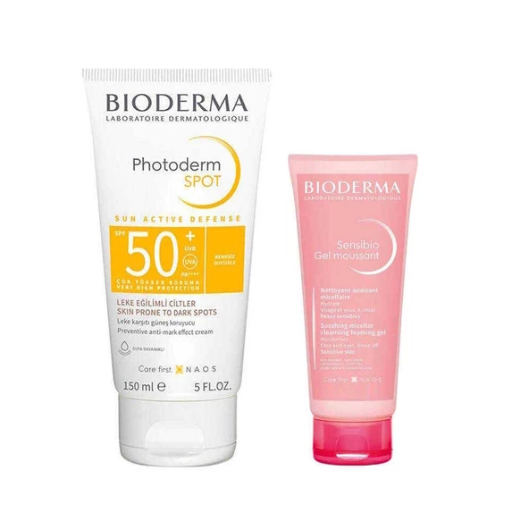 Bioderma Photoderm Spot SPF5+0 150 ml + Sensıbio Foaming Gel 45 ml - Kofre