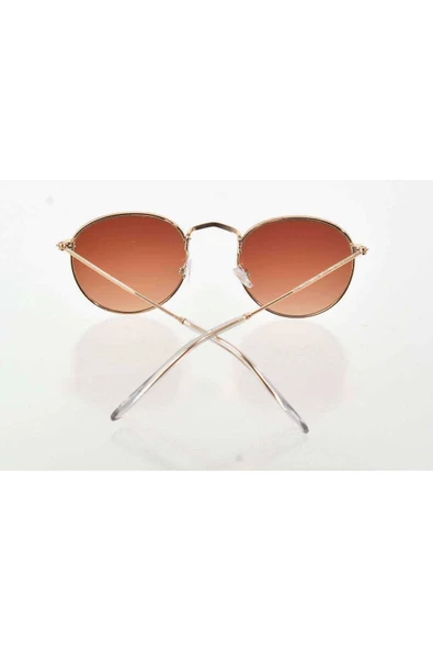 Sarı Metal Çerçeve Güneş Gözlüğü - Resim 3