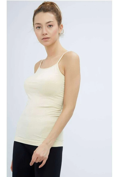 Elite Life Kadın İp Askılı İz Yapmaz Uzun Ten Atlet 846 - Resim 2