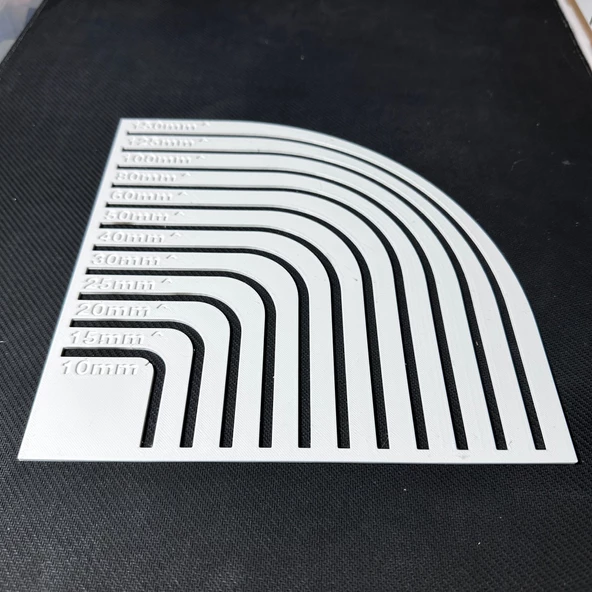 ÇİZİM KÖŞE YUVARLAMA CETVELİ Punch,Kırkyama,Mefruşat Yuvarlak Köşe yapma - 3