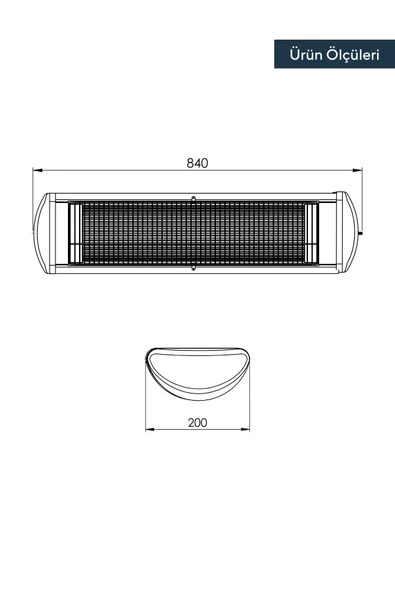 Kumtel EX-25 Ecoray 2500W Infrared Duvar Tipi Isıtıcı - 4