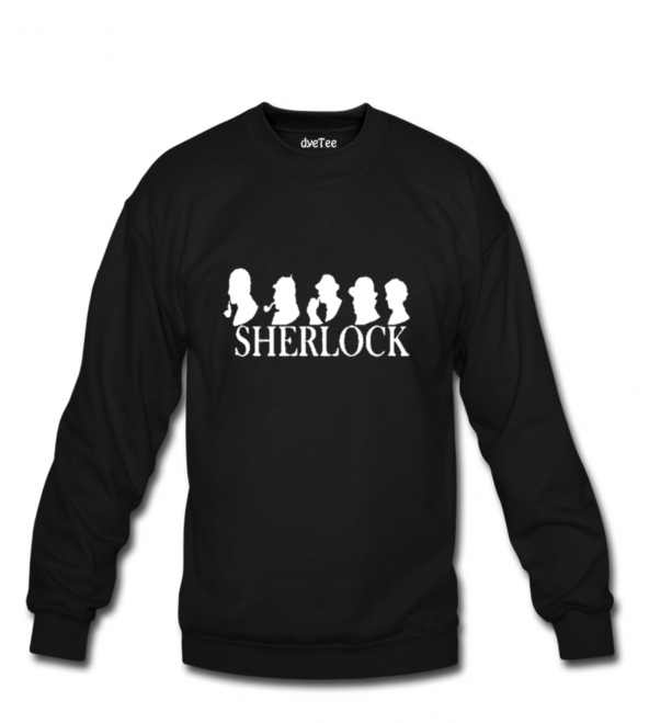 Dyetee All Of Sherlock Yuvarlak Yaka Kadın Sweatshirt