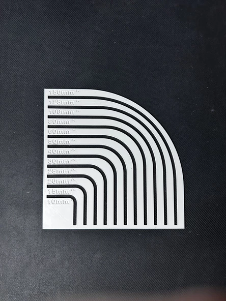 ÇİZİM KÖŞE YUVARLAMA CETVELİ Punch,Kırkyama,Mefruşat Yuvarlak Köşe yapma - 4