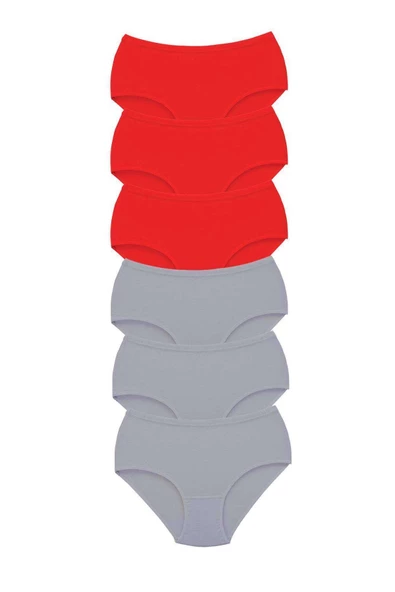 6 Adet Tutku Kadın Yüksek Bel Bato Kalın Lastik Külot S6 ürün görseli