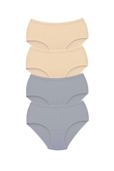 4 Adet Tutku Kadın Yüksek Bel Bato Kalın Lastik Külot S8 ürün görseli