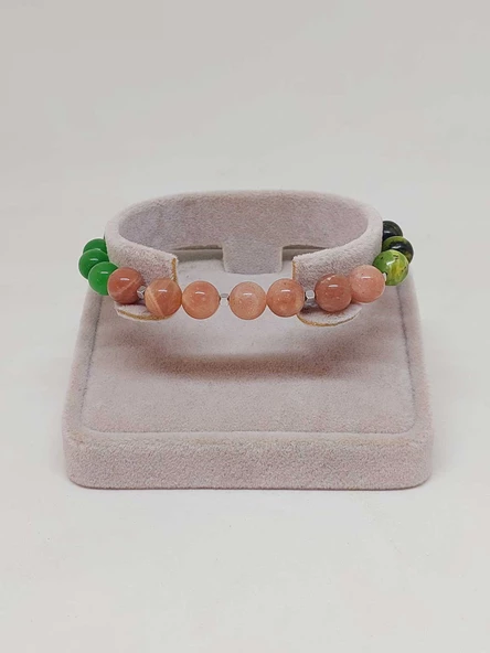 Doğal Taş Şans Bilekliği 8mm Unisex (55772) - Resim 2