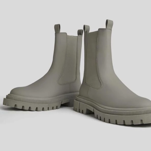 Bershka Gri Kadın Bot - 2